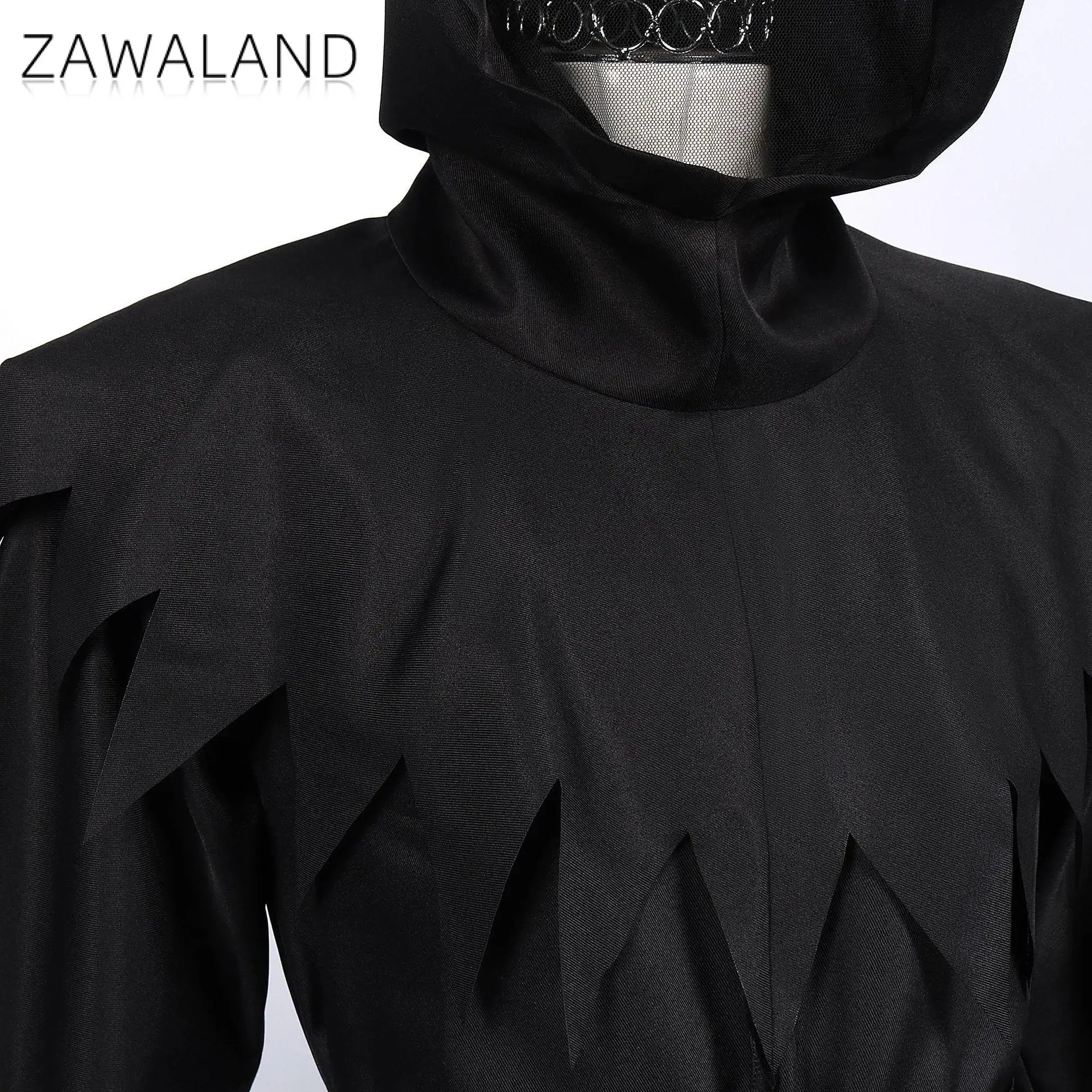 Zawaland Halloween Death Costume Medieval Grim Reaper Robe Gothic Monk Cloak with - without sickle / XXL