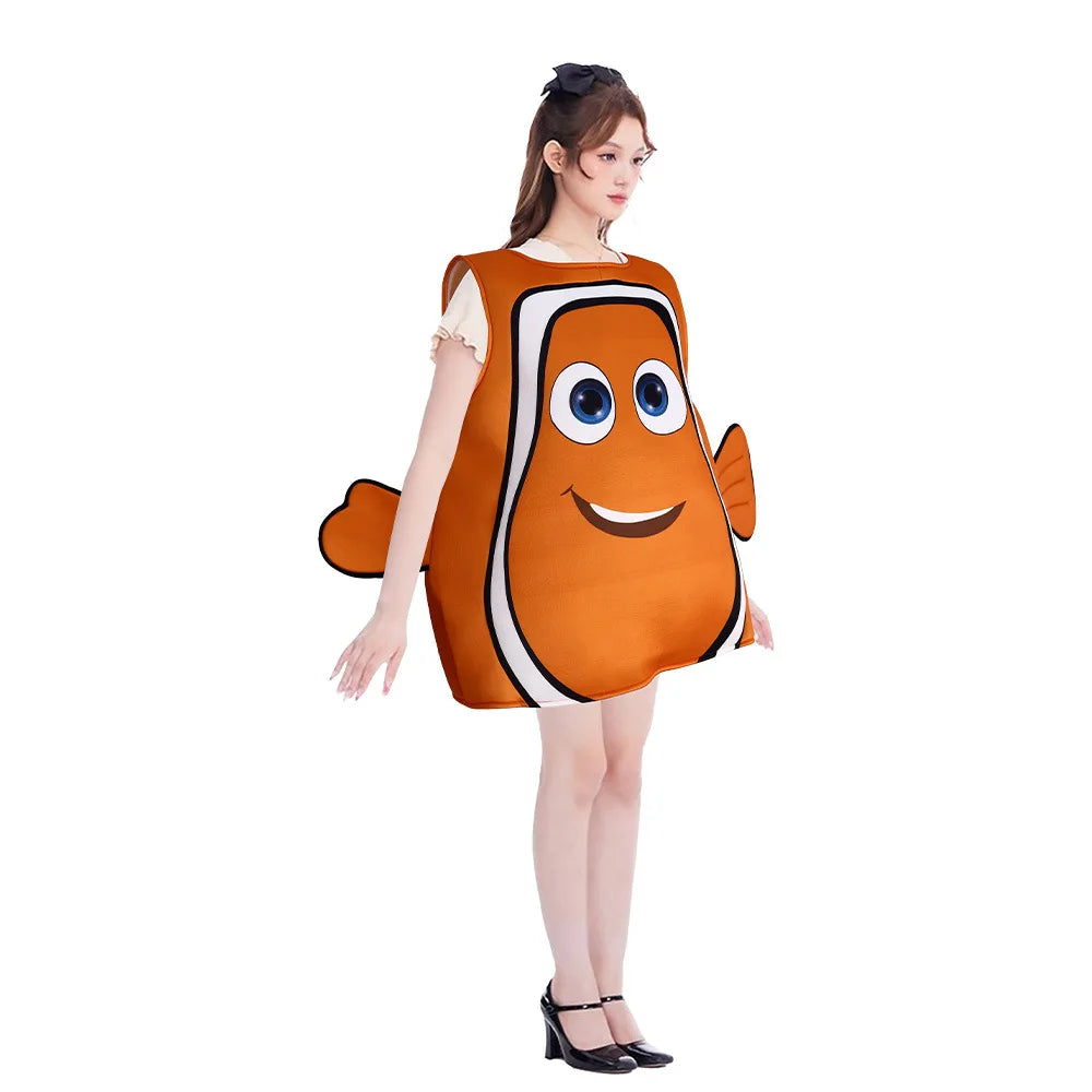 Halloween Anime Costumes Finding Nemo Costume Composite Sponge Cos Suit - 2-Adult / One size