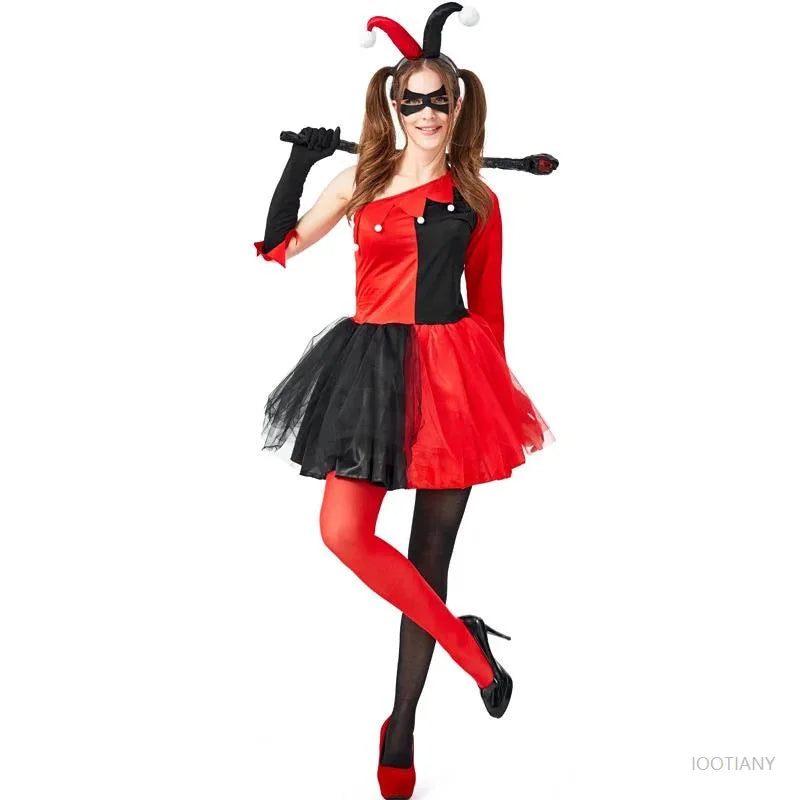 Halloween Carnival Adult Naughty Circus Magic Clown Costume Horror Ghost Clown Funny Role Playing Costume - product image 5