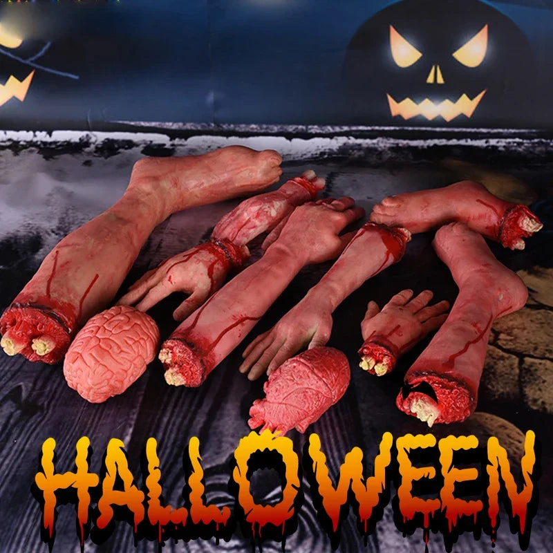 Bloody Severed Limb Halloween Decoration Props - Child middle leg