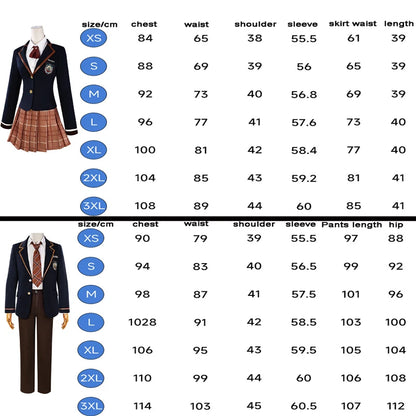 Game Love and Deepspace Costume Man Sylus Costume Women Hunter High School JK Uniform Coat - Male Set / S