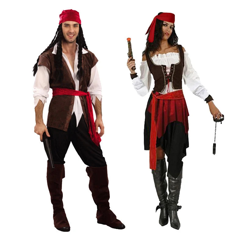 Caribbean Pirate Costume for Adults | Captain Outfit for Men & Women