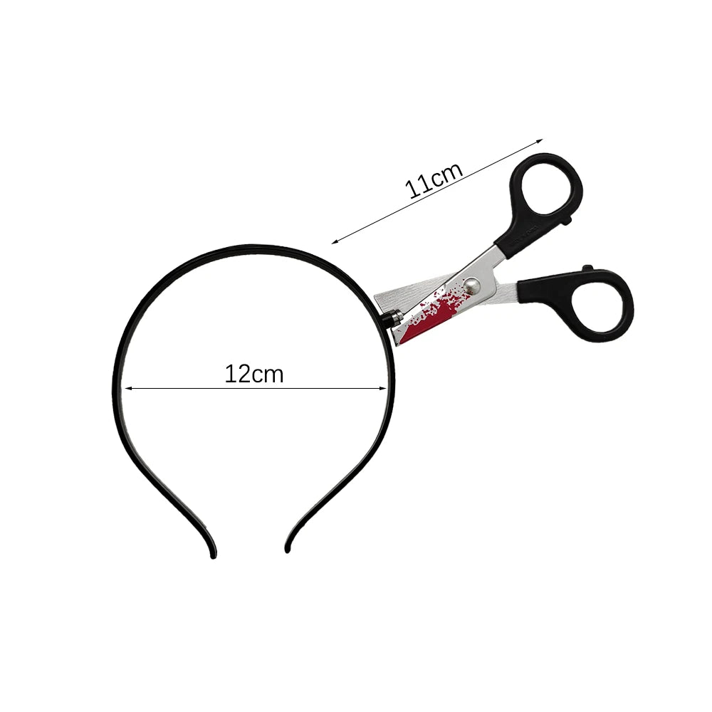 Fake Axe Knife & Scissors Halloween Headbands