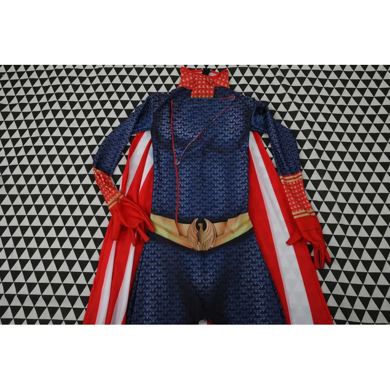 CyThe Boys 4 Costume the Homelander Men's Costume Superhero Bodysuit Girls 3D Printed - bodysuit cape / M(165)-Adult