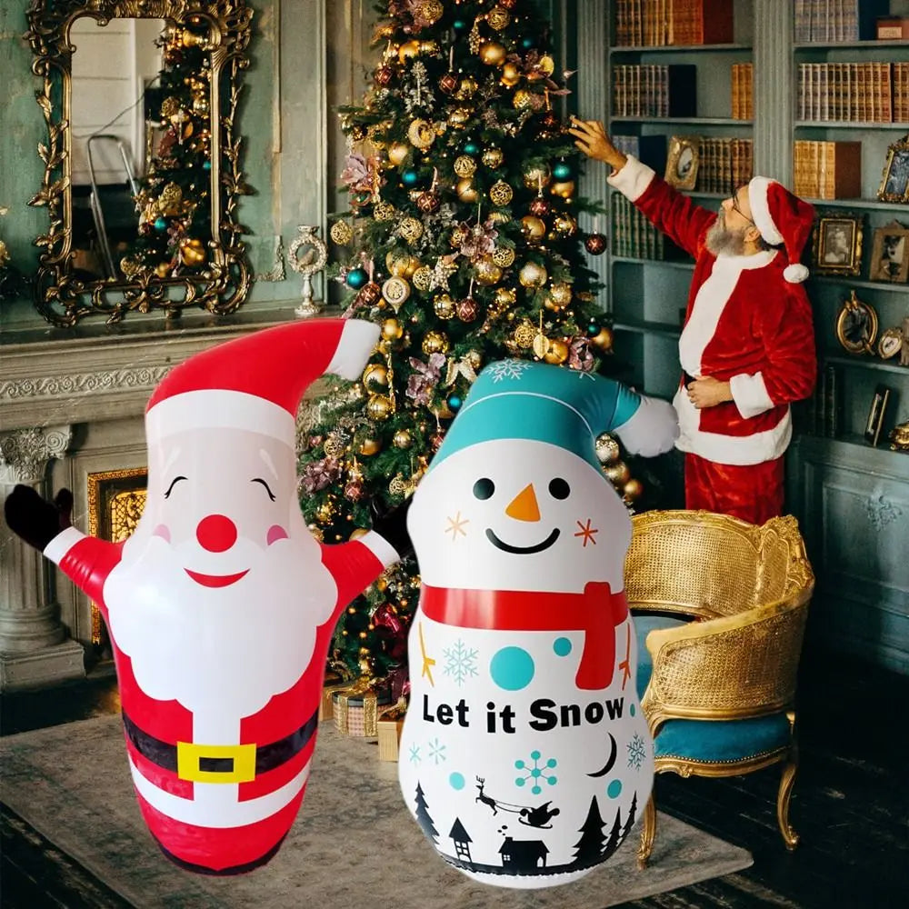 Halloween Santa Claus Inflatable Tumbler Pumpkins Tall Snowman Inflatable Model Chrismas Courtyard Decor - product image 4