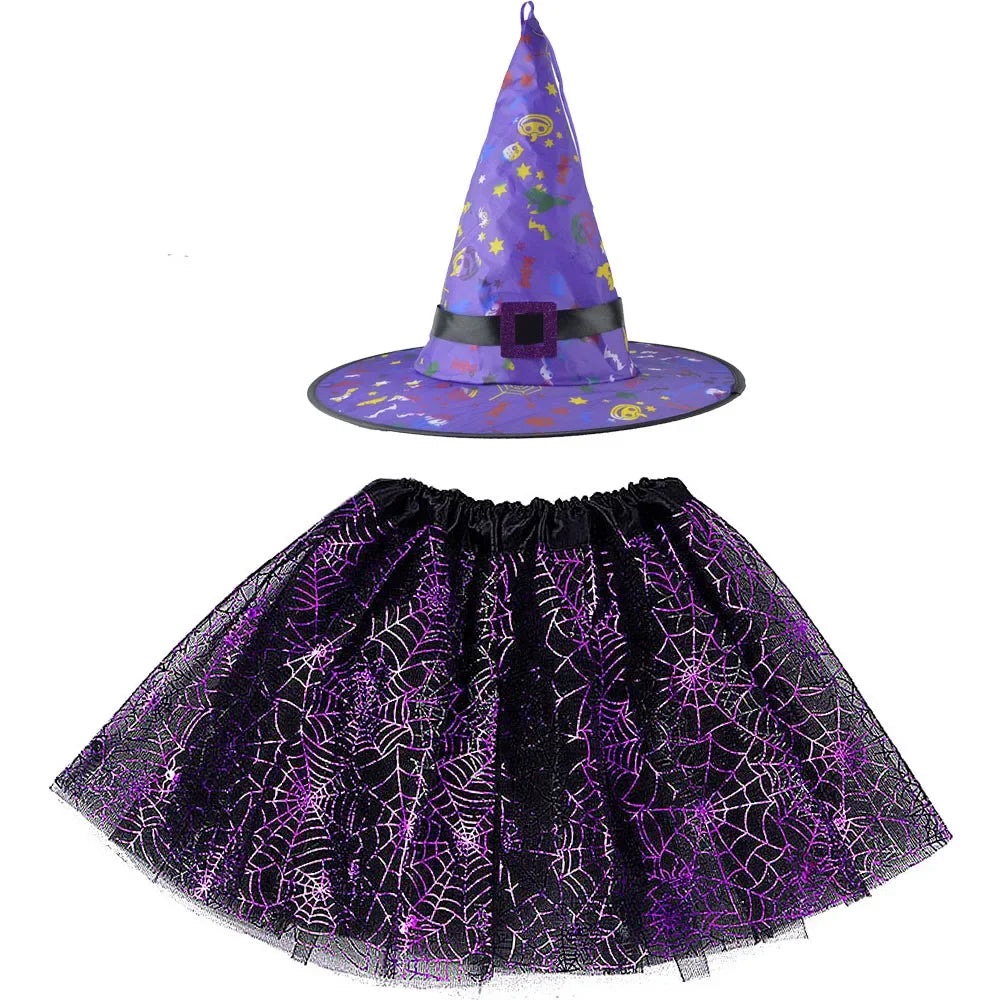 Witch Costumes for Children Kids Wizard Hat Costume Girls - product image 18