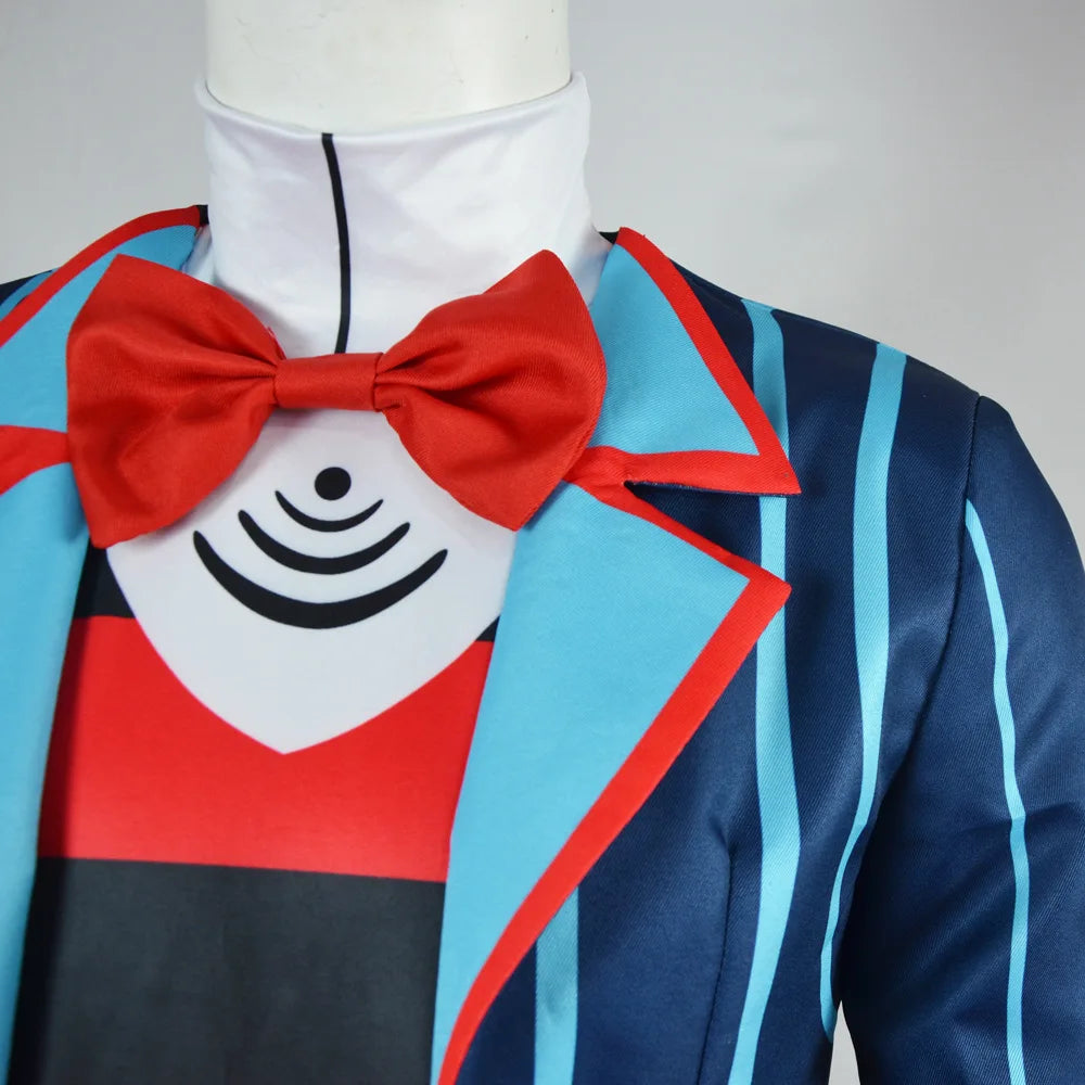 Costume TV Demon Vox Costume Cosplay Outfit Disguise Halloween Suit for Hazbin Hotel - Vox / L