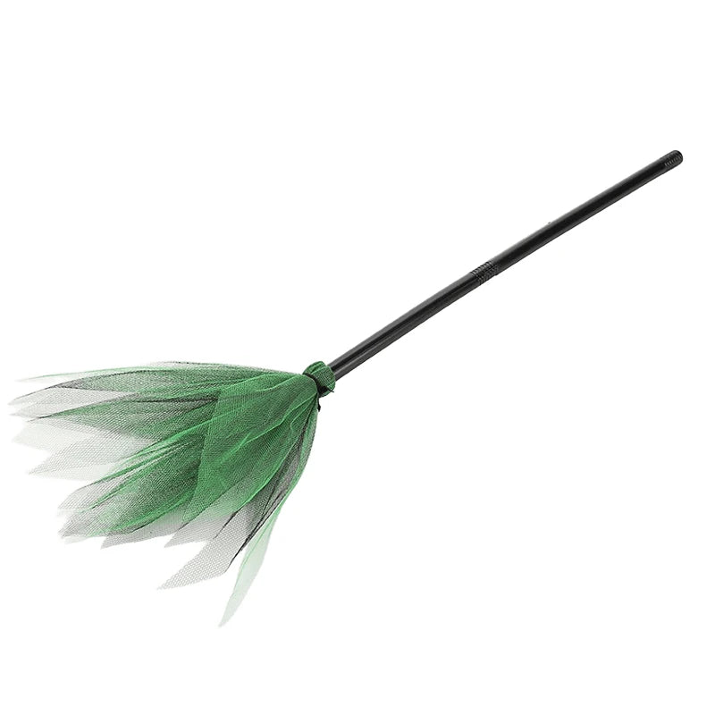 Halloween Witch Wizard Cosplay Props Black Magic Hats Flying Broomstick Decorations Halloween Party - product image 9