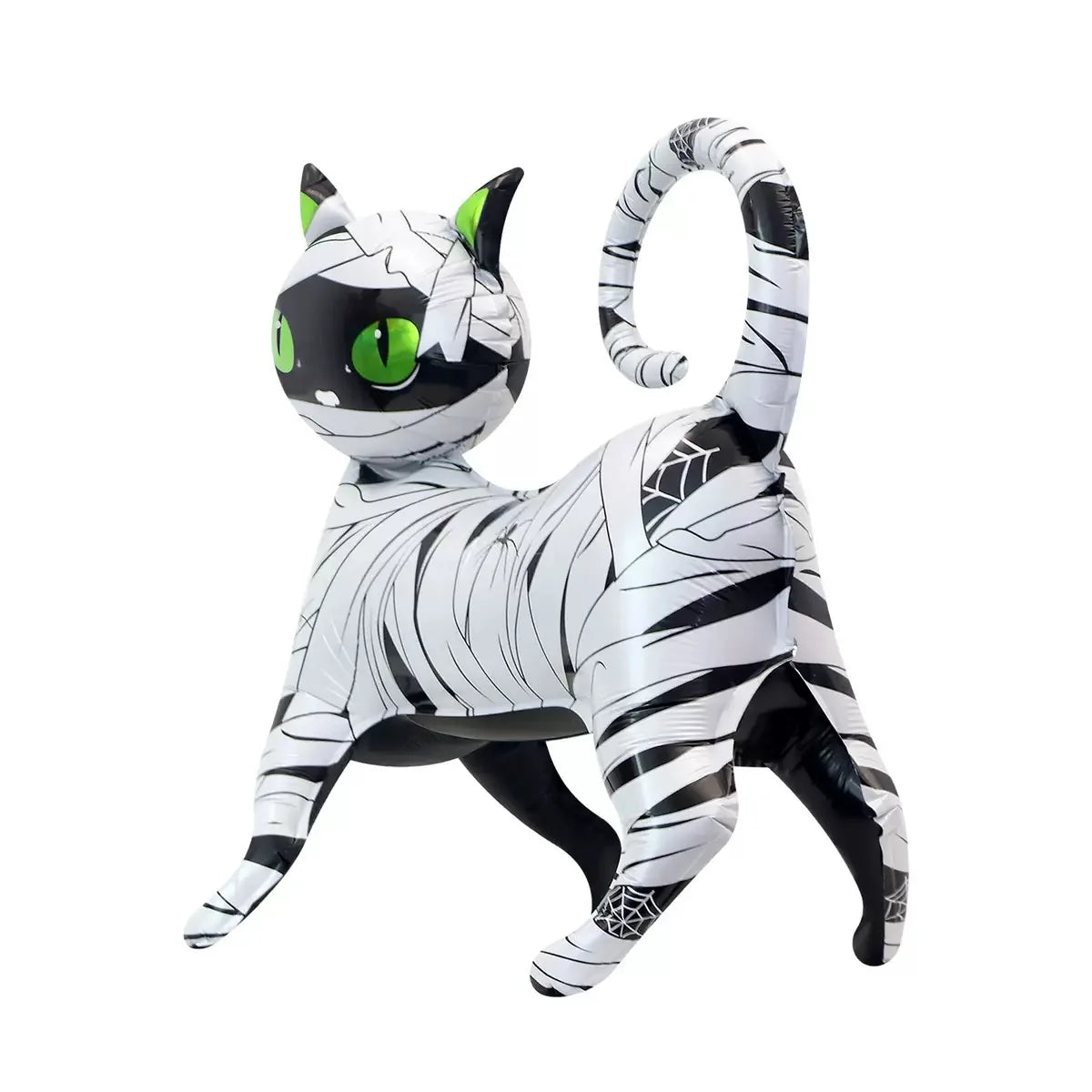 Halloween party decoration with black cat, aluminum foil balloons, 4D - product image 3