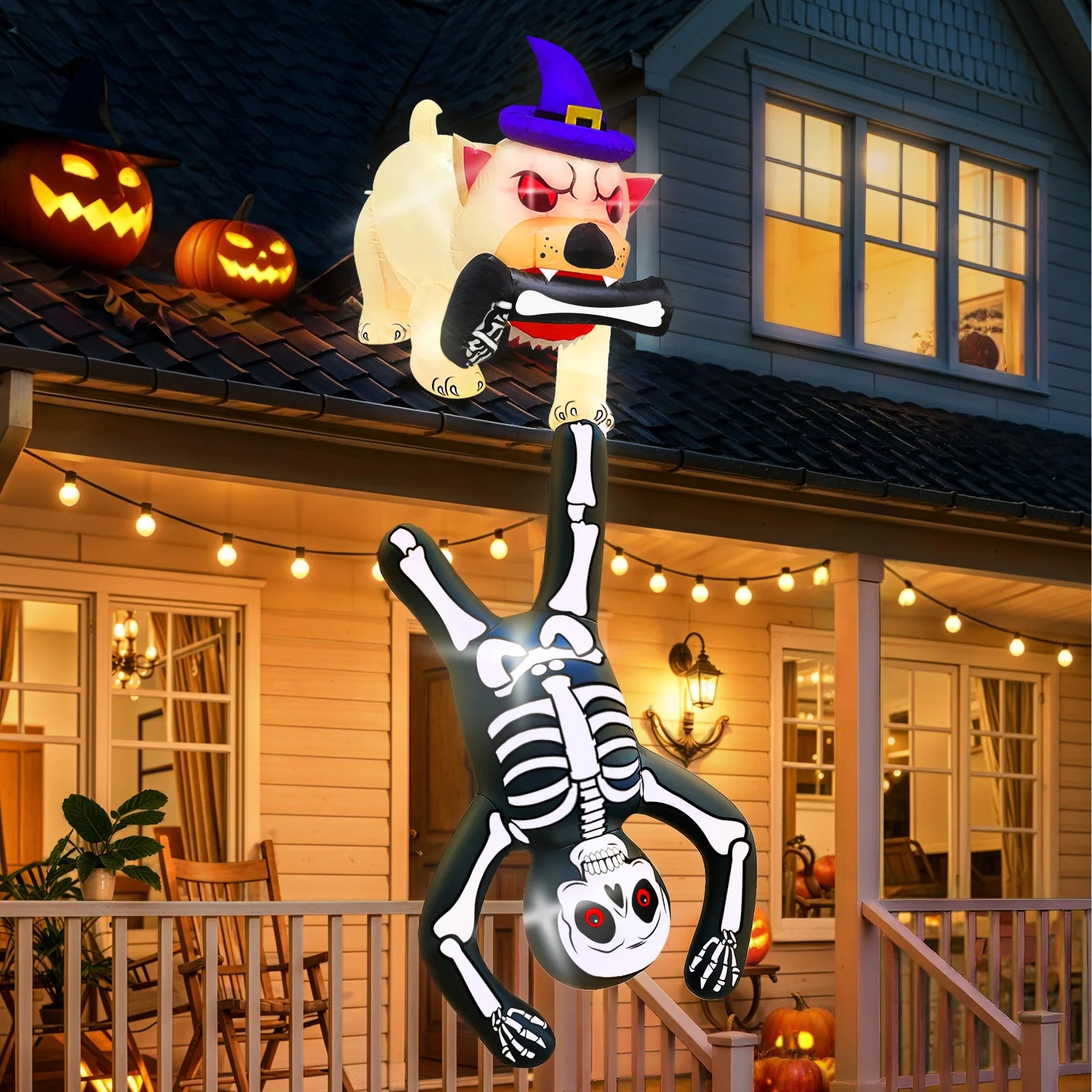 8 Ft Skeleton Halloween Inflatable