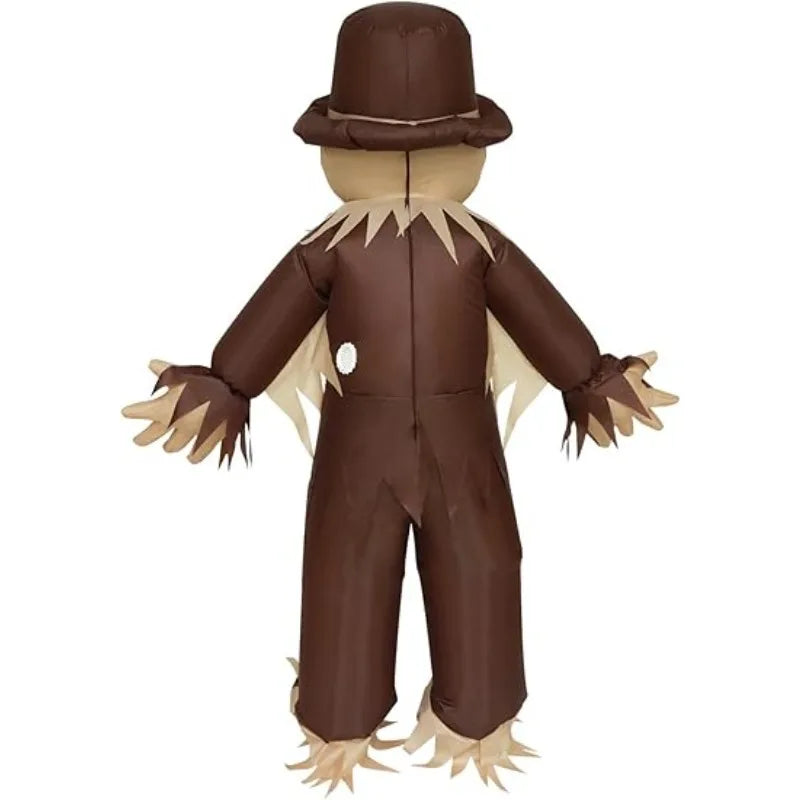 Haunted House Scarecrow Inflatable Costume Glowing Eyes Costume Horror Costume Full
