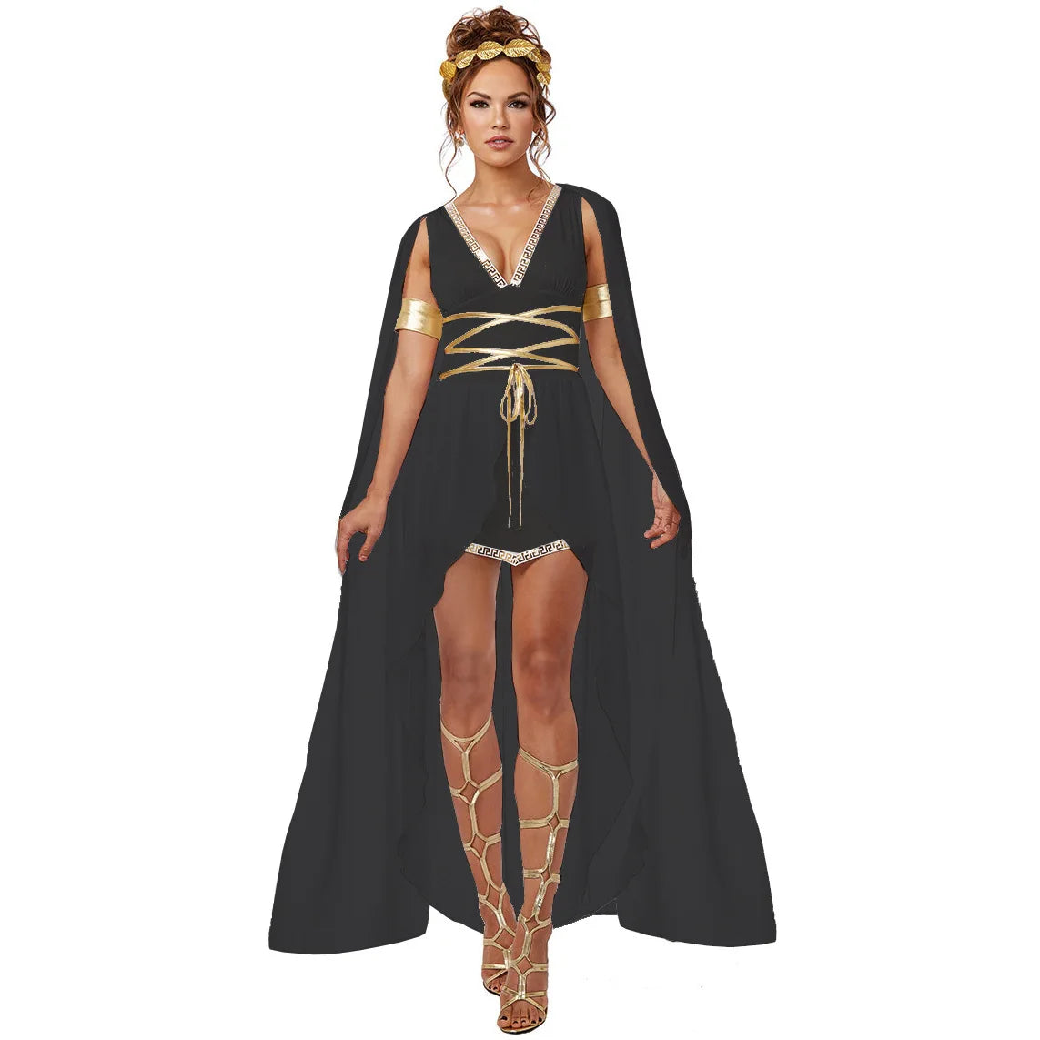 Greek Goddess Dress Women Halloween Costume Medieval Movie Costume Egyptian Cleopatra - white suit / L