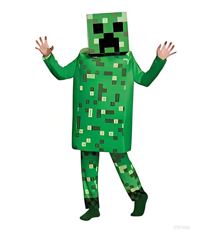 Block-World Armor Costume – Game-Inspired Kids Dress-Up