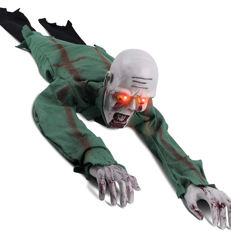 Scary Halloween Crawling Ghost Electronic Creepy Bloody Zombie with LED Eye - product image 6