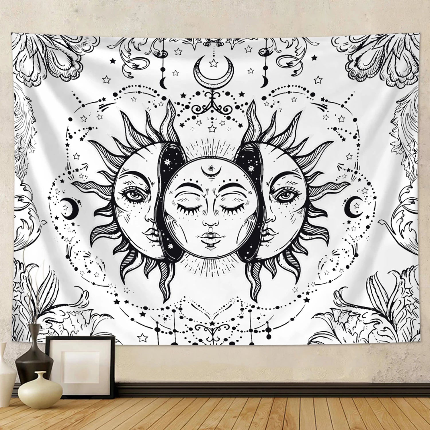 Sun & Moon Celestial Tarot Tapestry
