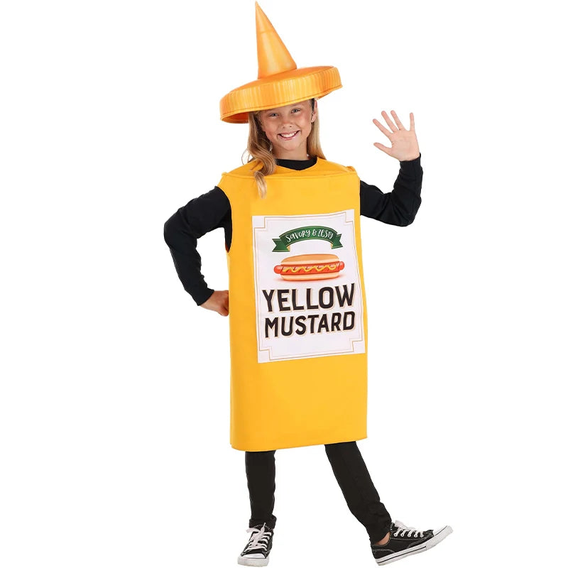 Ketchup & Mustard Costumes for Kids | Funny Food Dress-Up