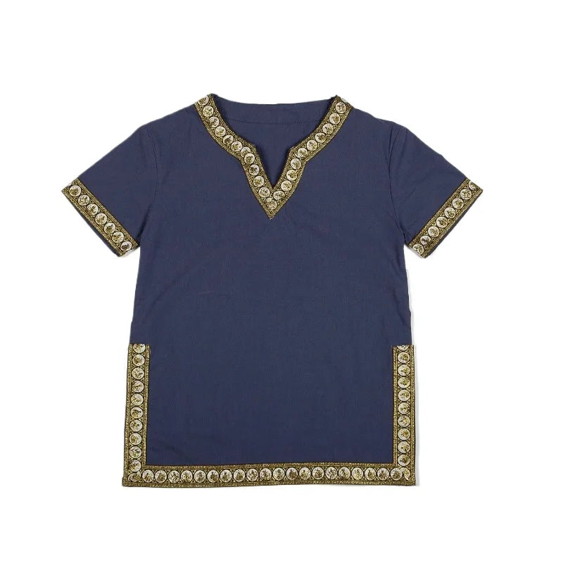 Medieval Shirt Costume T Shirt Child Boys Girls Vikings Pirate Shirt Knight Cotton