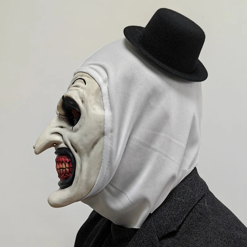 Scary Terrifier 3 Cosplay Mask Halloween Latex Adult Art the Clown Mask Headgear Party Costume Props
