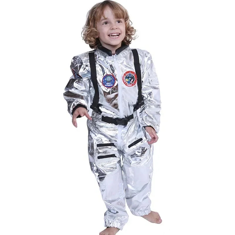 Halloween Adult Kids Astronaut Costume Couples Spaceman Costume Space Suit Halloween - Women / XL