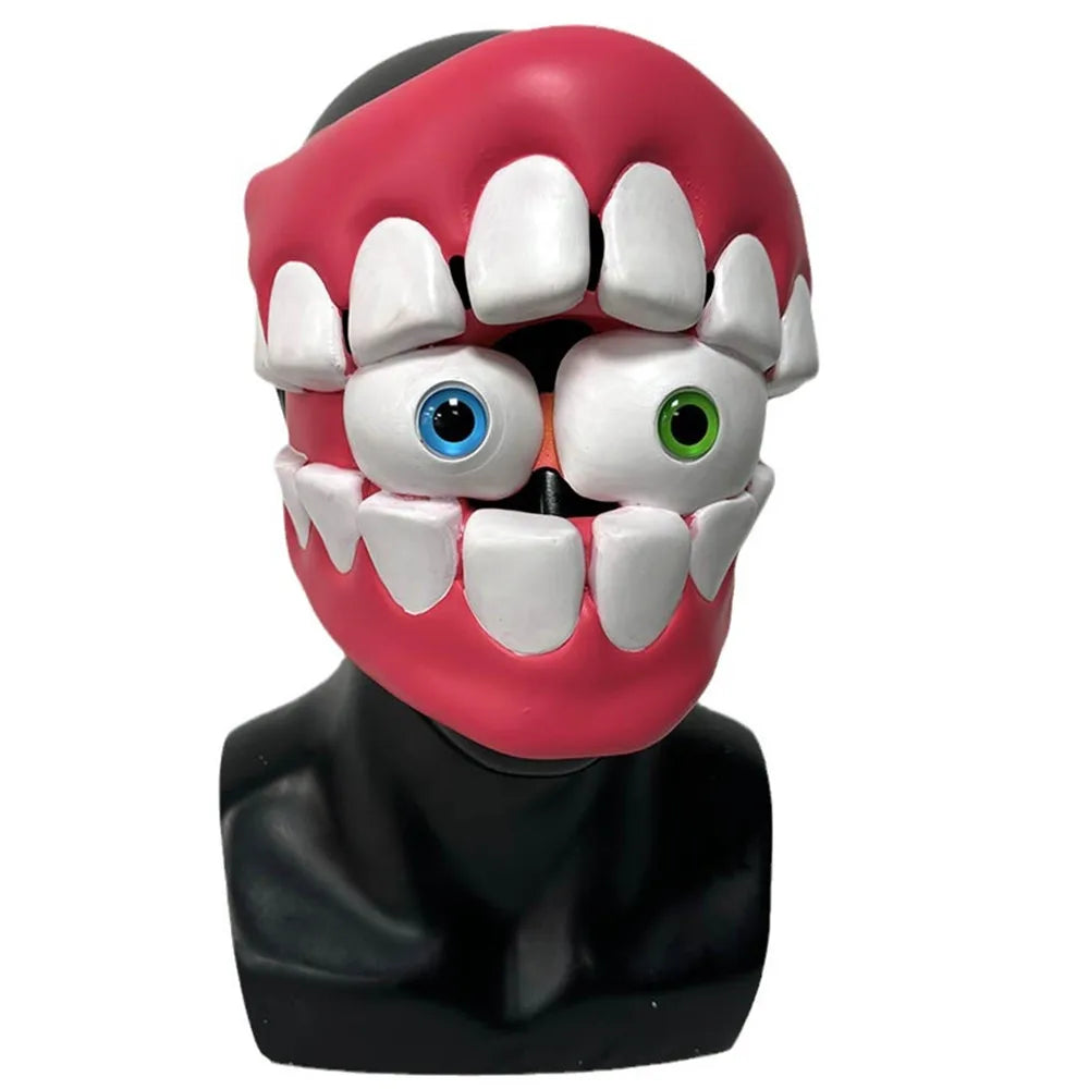 Denture Mask, Latex Denture Costume Mask for Halloween Parties and Cosplay Funny Party