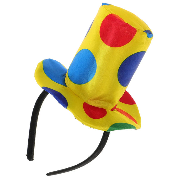 Clown Headband Hat Props Adjustable Costume Accessory Colorful Clown Hat Headwear