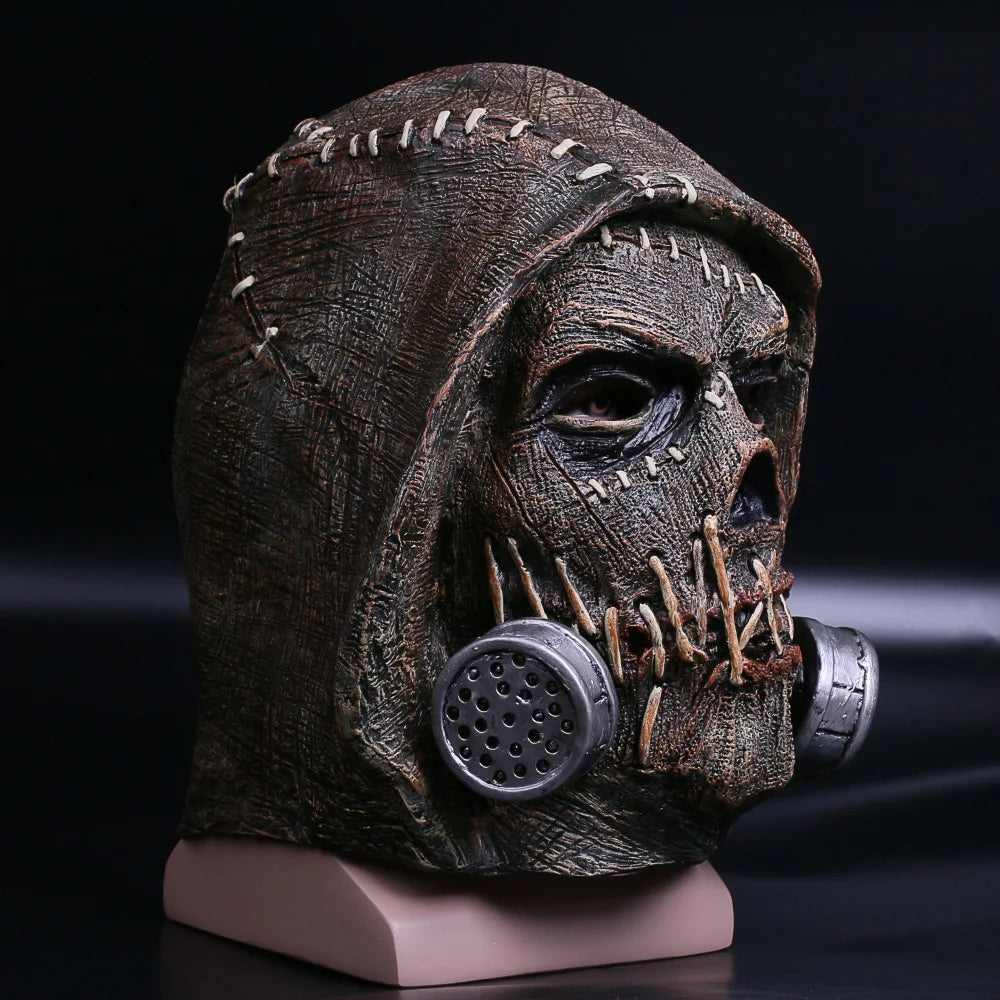 The Scarecrow Skeleton Masks Dr. Jonathan Crane Mask Latex Scary Funny Blocks SuperheroHalloween