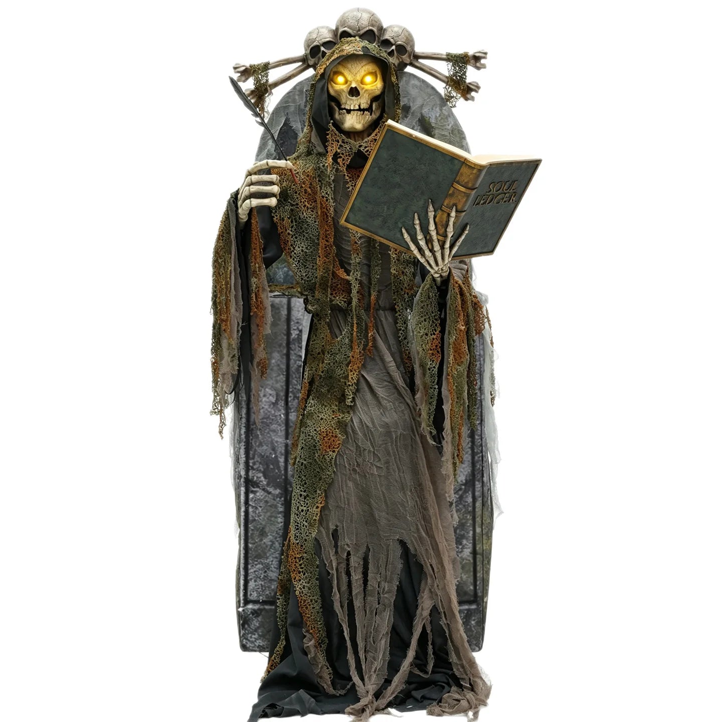 Animatronics Decoration Large Mechanical Soul Reaper Skeleton Light