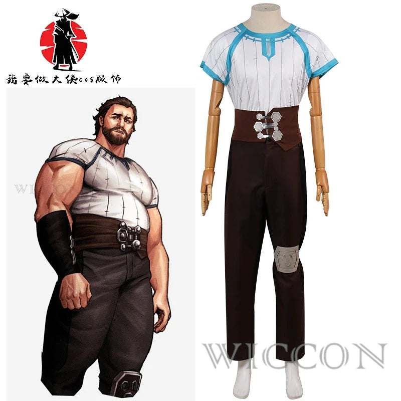 BGame Arcane Vander Costume Uniform Outfits Halloween Suit Jacket Shirt Pants Full Set for - women suit / M
