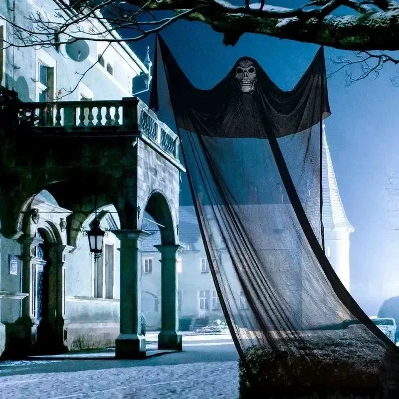 Haunted House Decoration with LED Sound Halloween Hanging Skull Ghost Ghost - product image 5
