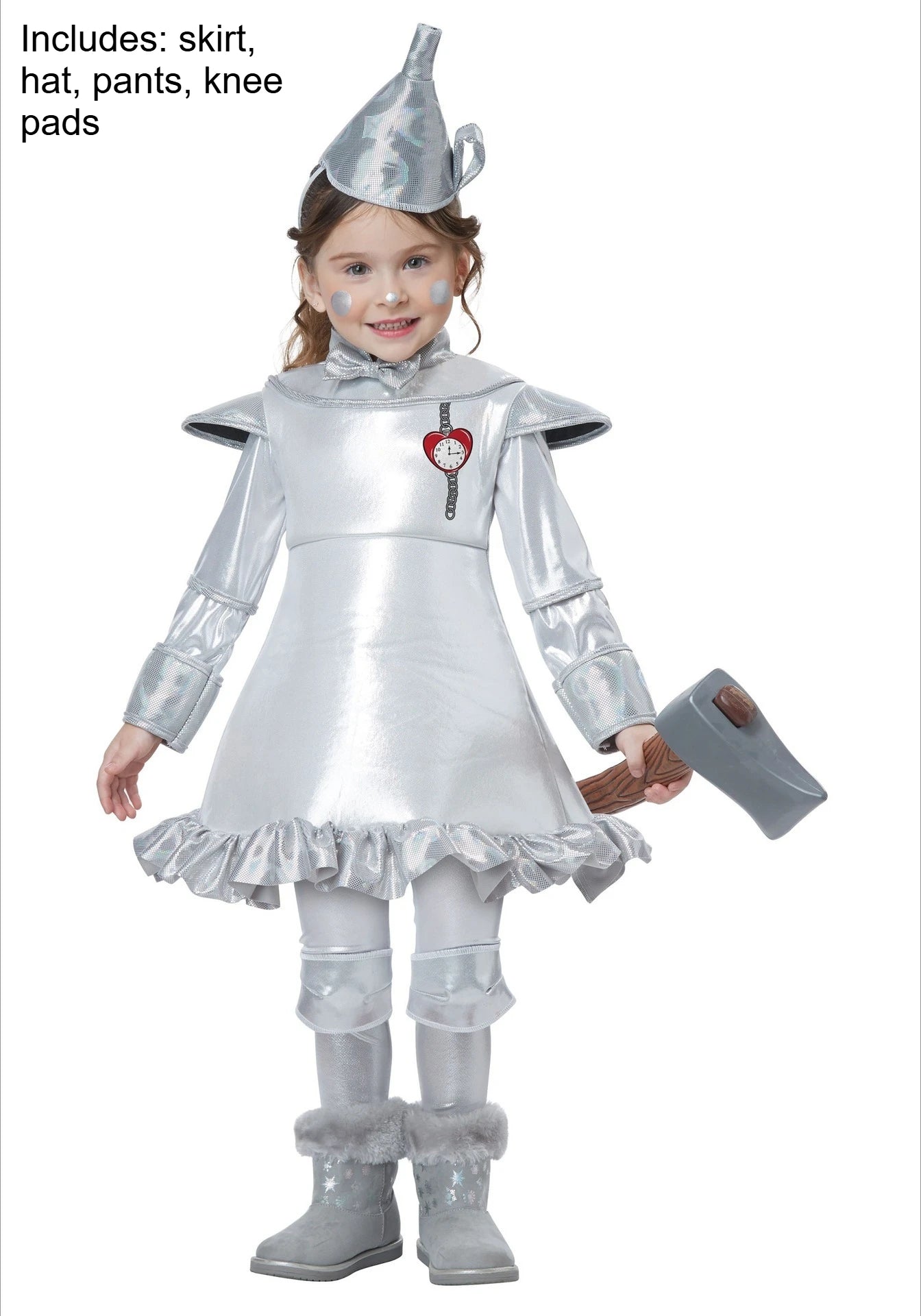 Tin Man Costume Men Kids Funny Metallic Suit Tinman Movie Outfit Robot Cosplay Armor Clown Circus - product image 8