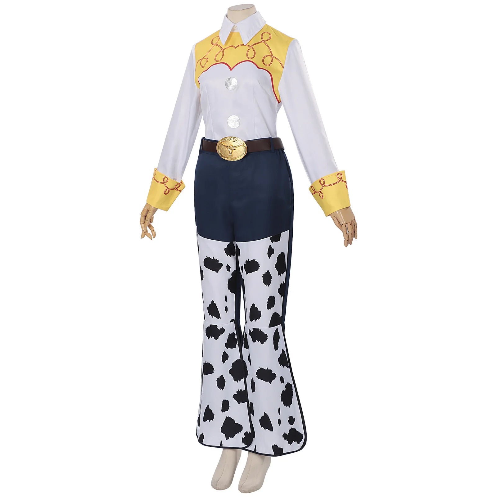 Toy Story Jessie Costume Full Set Movie Character Halloween Costume for Adult Women - 1 Set / L