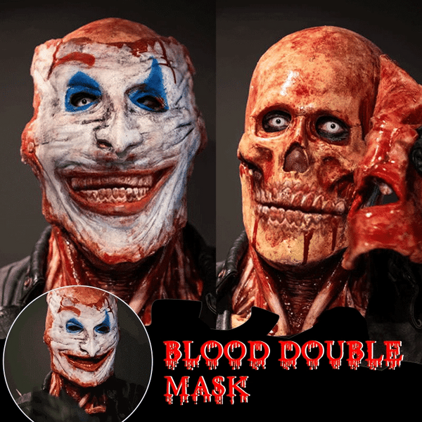 Bulex Which Is Me Scary Halloween Mask Tear-Off Type Skeleton Joker or Ghost Rider Double Latex Mask Creepy - product image 1