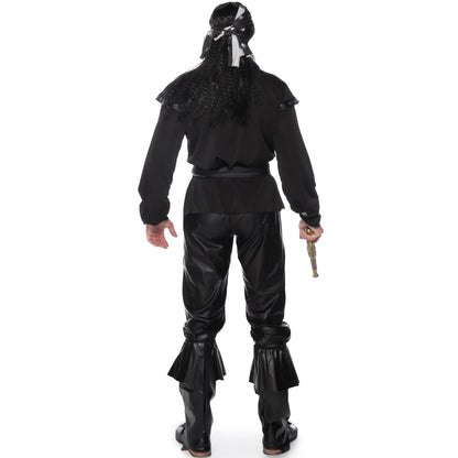 Halloween Medoeval Captain Pirate Costumes Adult Costume for Women Men Couples - women / XL