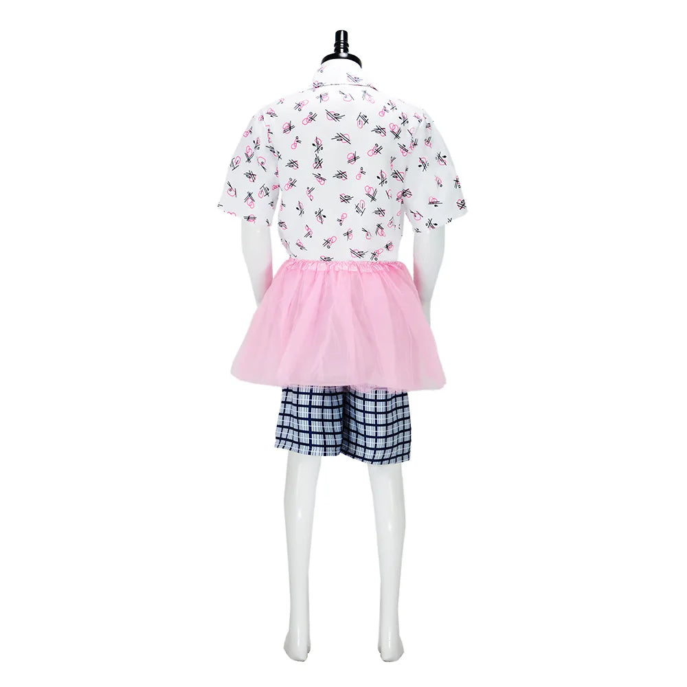 Men's Pet Detective-Inspired Halloween Costume with Pink Tutu