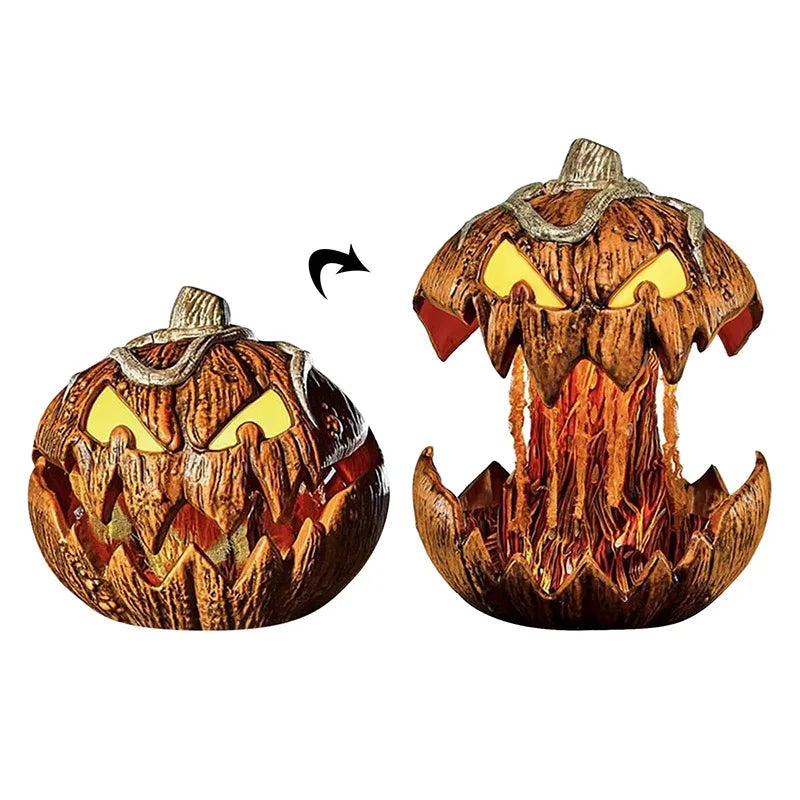 Sound-Activated Pumpkin Halloween Animatronic