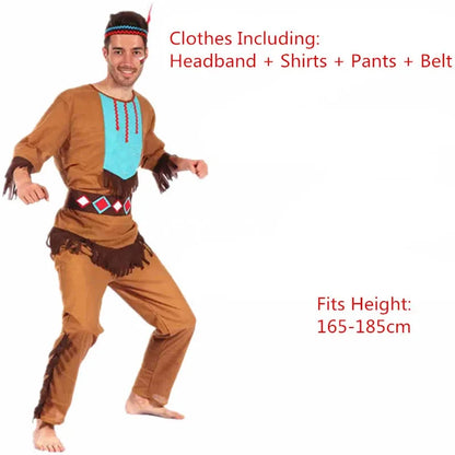 Men Women African Original Savage Costume Adults Wildman Costume Dress - View 27