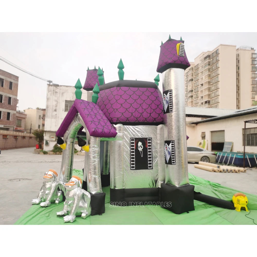Outdoor Backyard Big Halloween Inflatable Haunted House - View 2