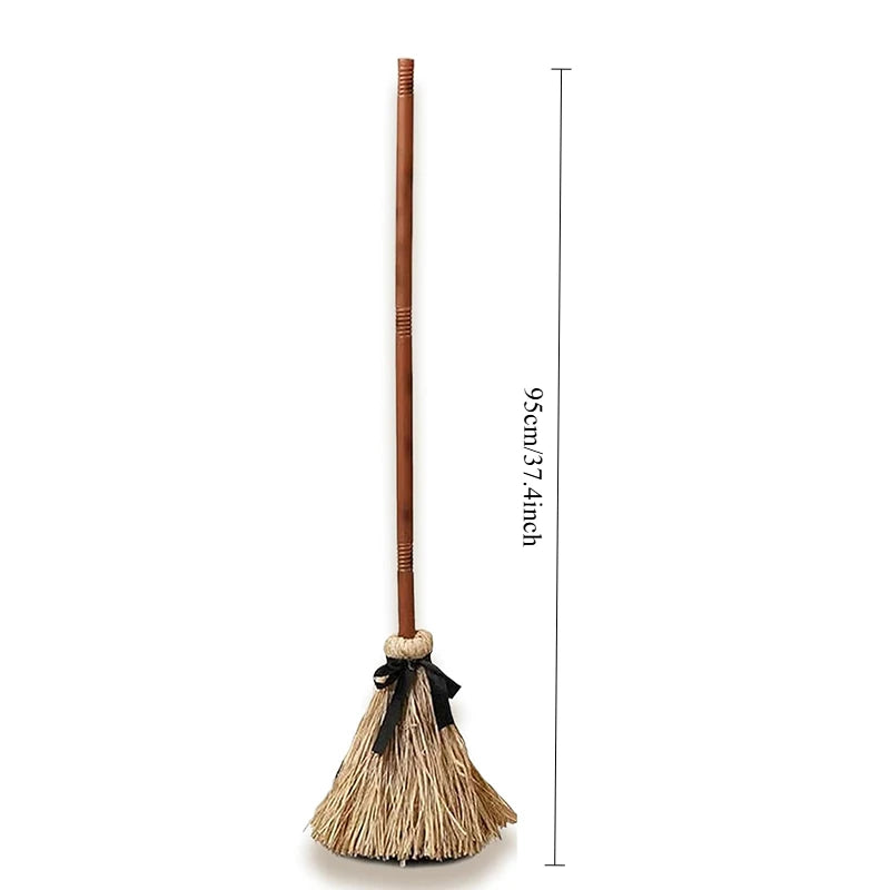 Halloween Floating Witch Broom with Witch Hat Haunted Dancing Moving Prop - product image 6