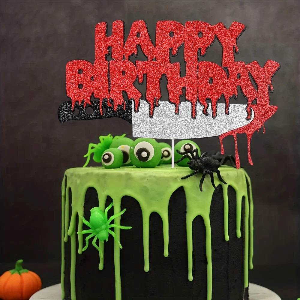 1-Piece Spooky Halloween Horror Cake Decor - Unique centerpiece for a Scary Sweet - product image 4