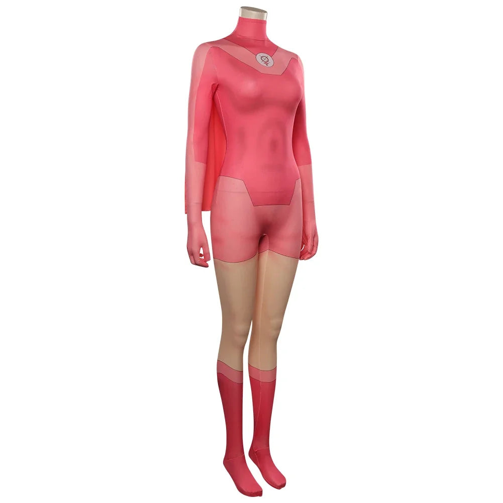 Atom Eve-Inspired Superhero Costume for Women | Bodysuit & Cape