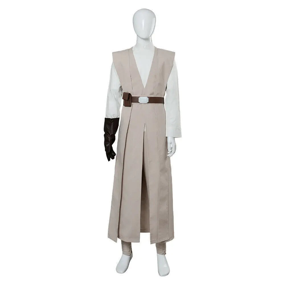 Jedi Knight Star Costume Guerre Anakin Skywalker Luke Costume Robe with Cloak Halloween - C522 / XXL