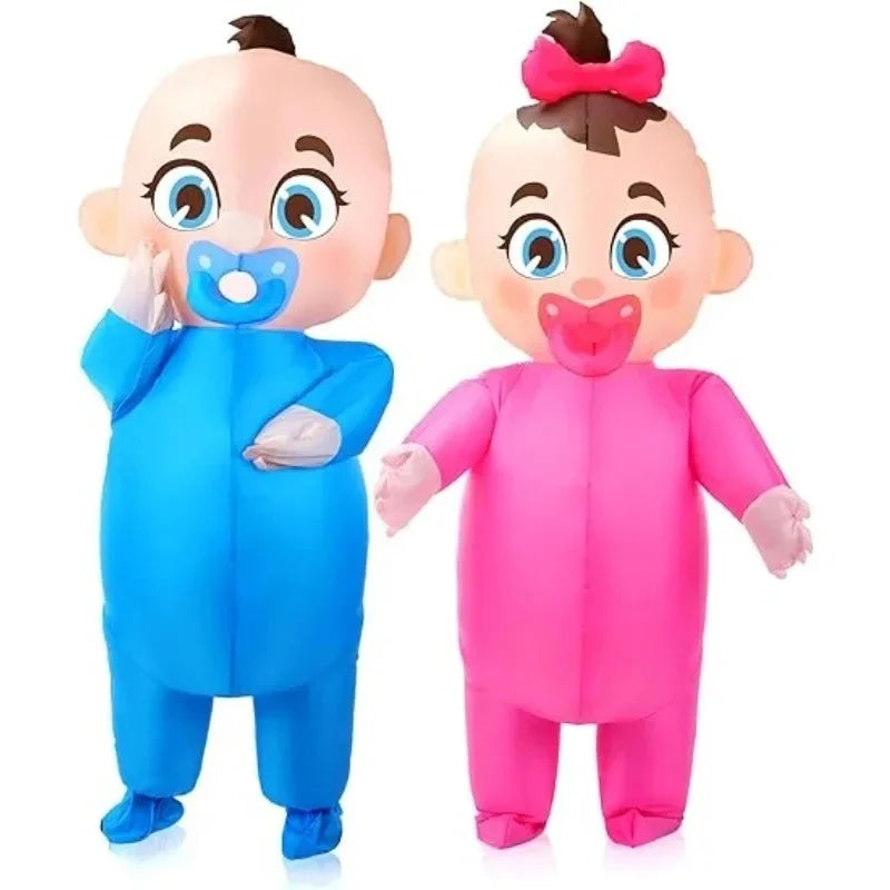 Inflatable Giant Baby Costume for Adults | Funny Halloween Suit