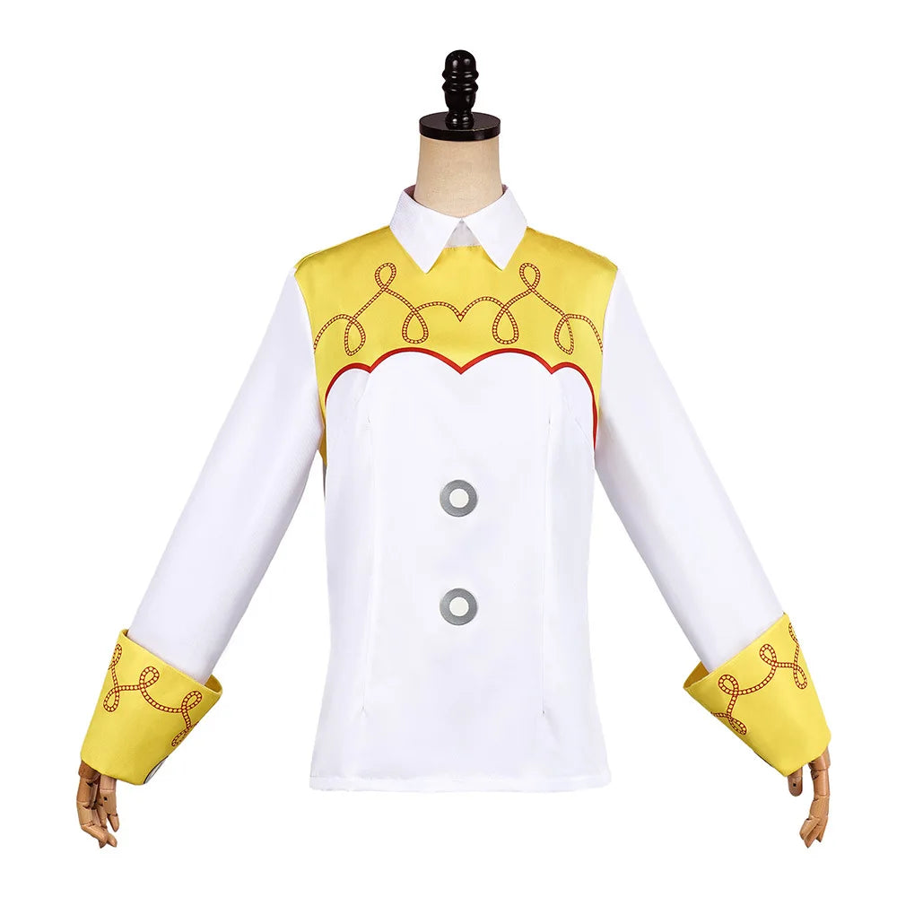 Toy Story Jessie Costume Halloween Cosplay Woody and Jessie Costume Top Amusement Park - 1 / XS