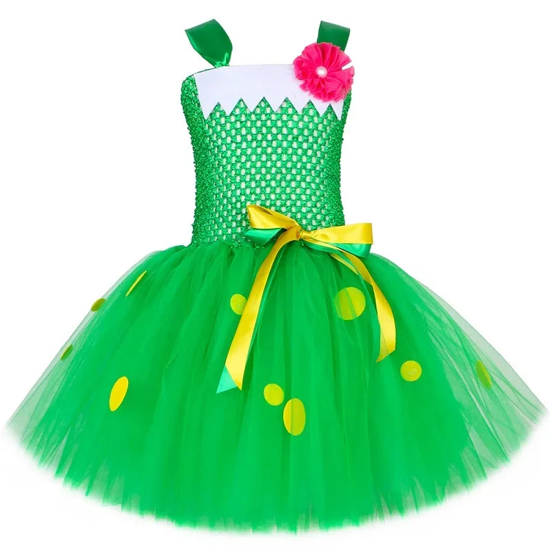 Green Dragon Dinosaur Costume Kids Fancy Tutu Dress with Wings Toddler Girls Halloween Animal Dress Up Clothes - product image 9
