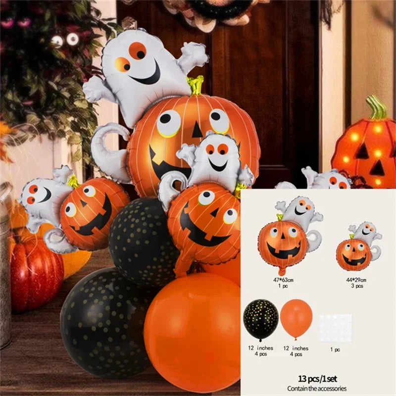 12–13 Piece Black & Orange Happy Halloween Balloon Set - product image 12