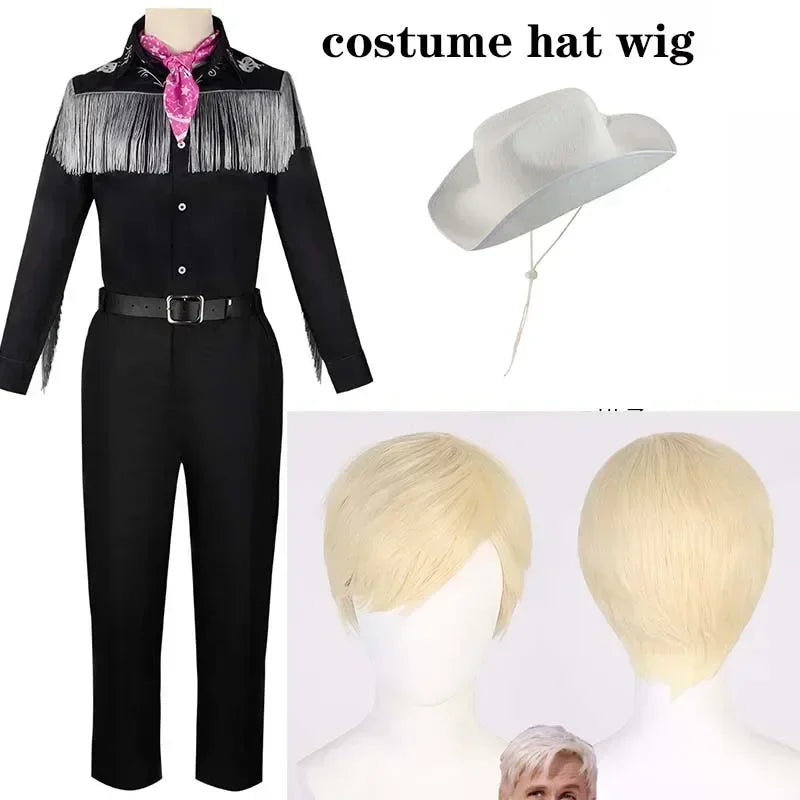 Western Doll Cowboy-Inspired Costume with Hat Cowboy With Scarf Western Long Sleeve