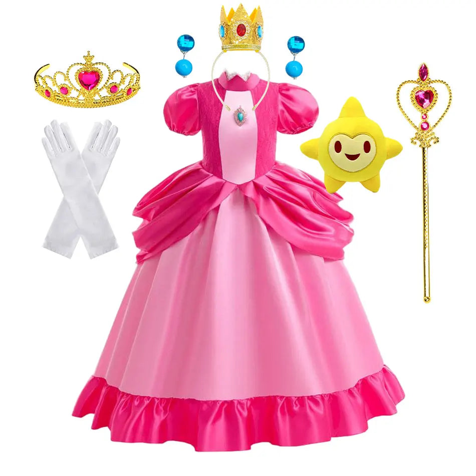 Kids’ Pink Video Game Princess Halloween Costume