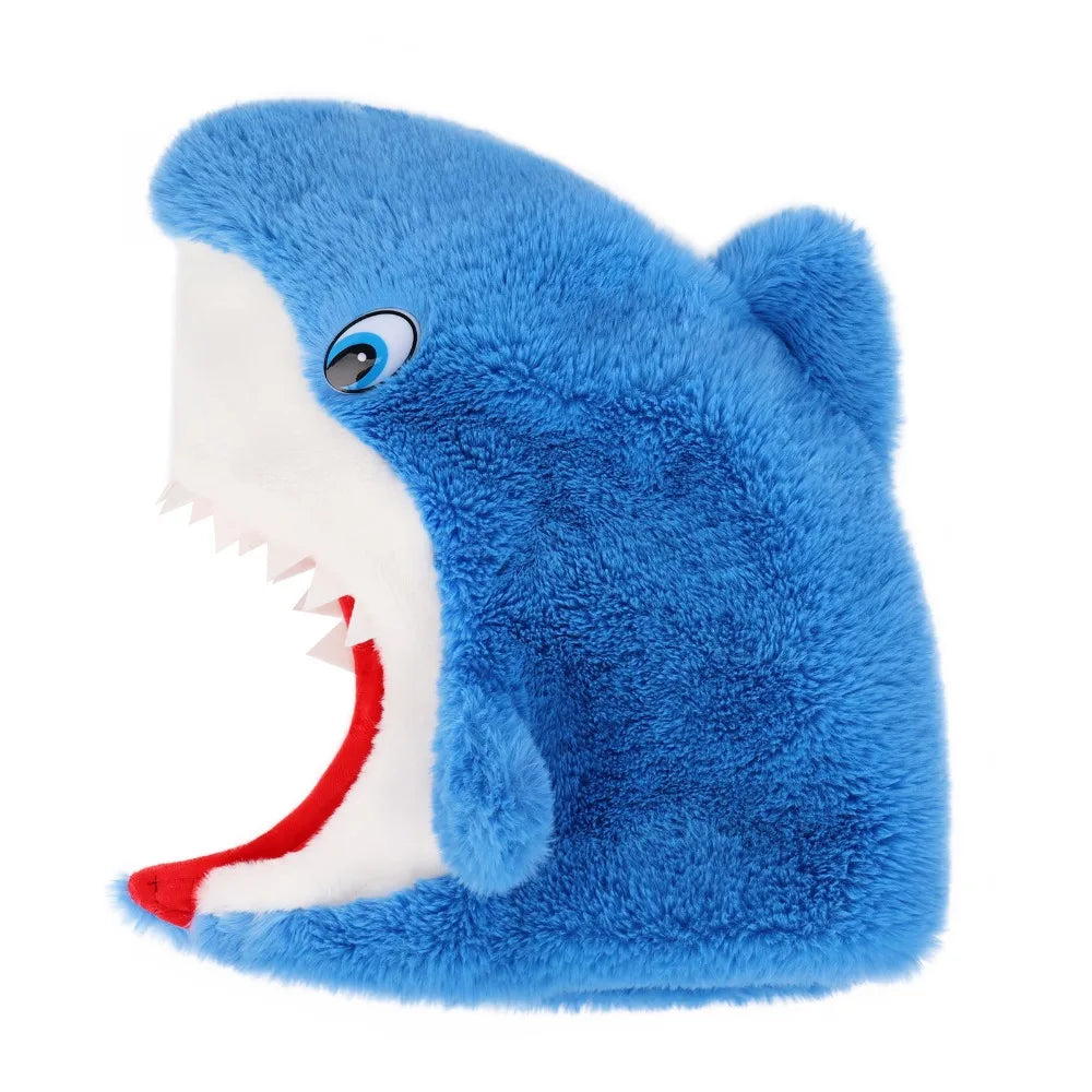 Costume Accessories Creative Shark Head Cover Cartoon Cute Halloween Headgear Unisex Novelty Shark Party Hat Festival Event