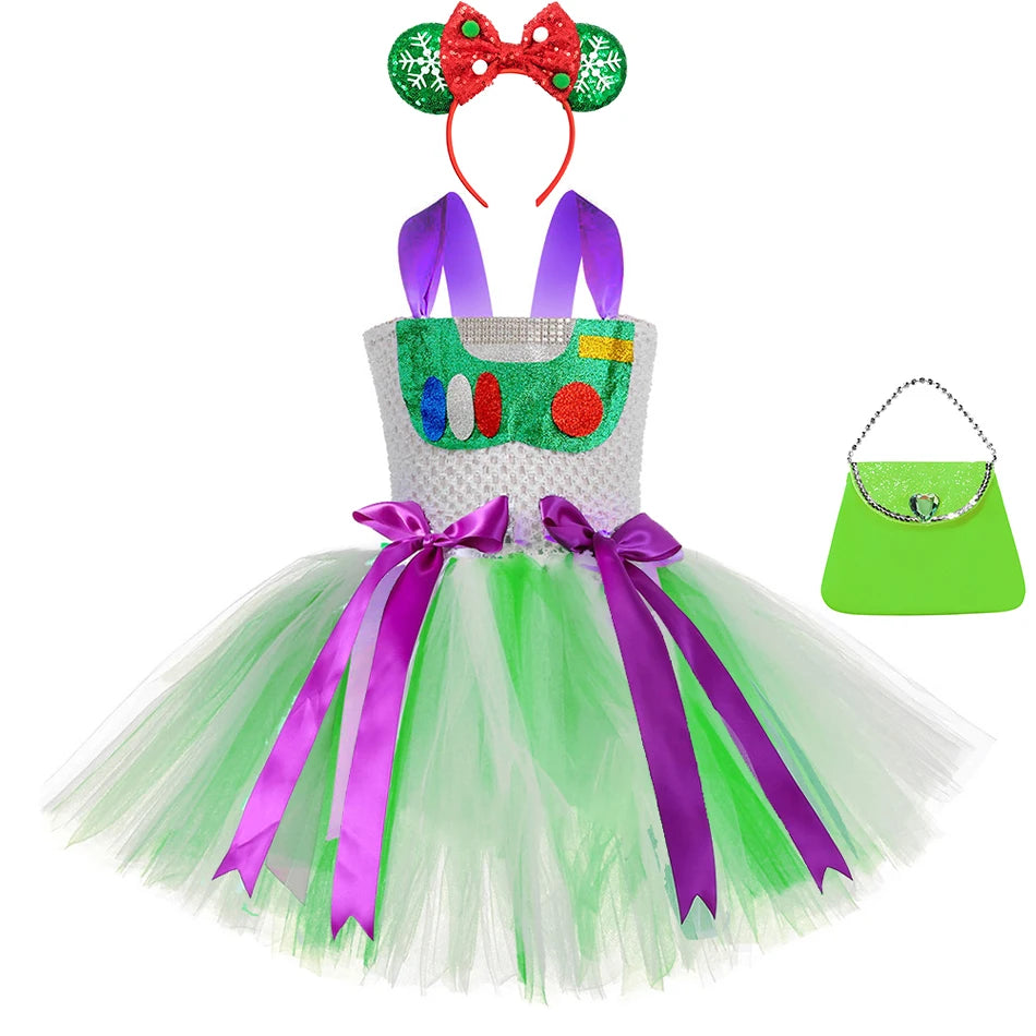 Girls' Toy Story-Inspired Tutu Dresses – Jessie, Woody, Buzz & Forky