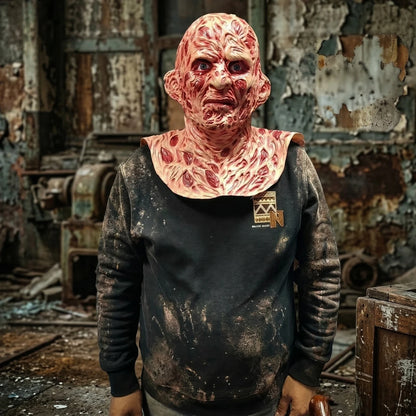 Realistic Scarred Mutant Latex Mask Horror Halloween Costume Full Head Creepy Monster - View 4